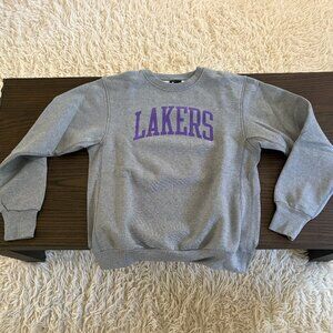 Los Angeles Lakers Heritage Fleece Crew Nike Sweatshirt Men's Size: Small